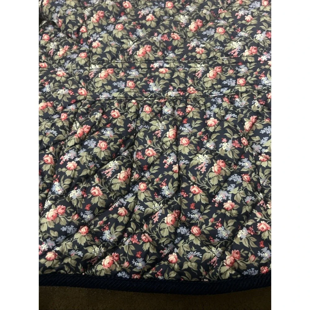 Polo Ralph Lauren 7 Coat Girls Floral Water-Resistant Barn Quilted Jacket Hooded
